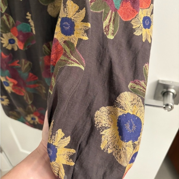 Free People Strawberry Fields Mini Floral Tunic Dress Size Small Petite - Picture 8 of 17